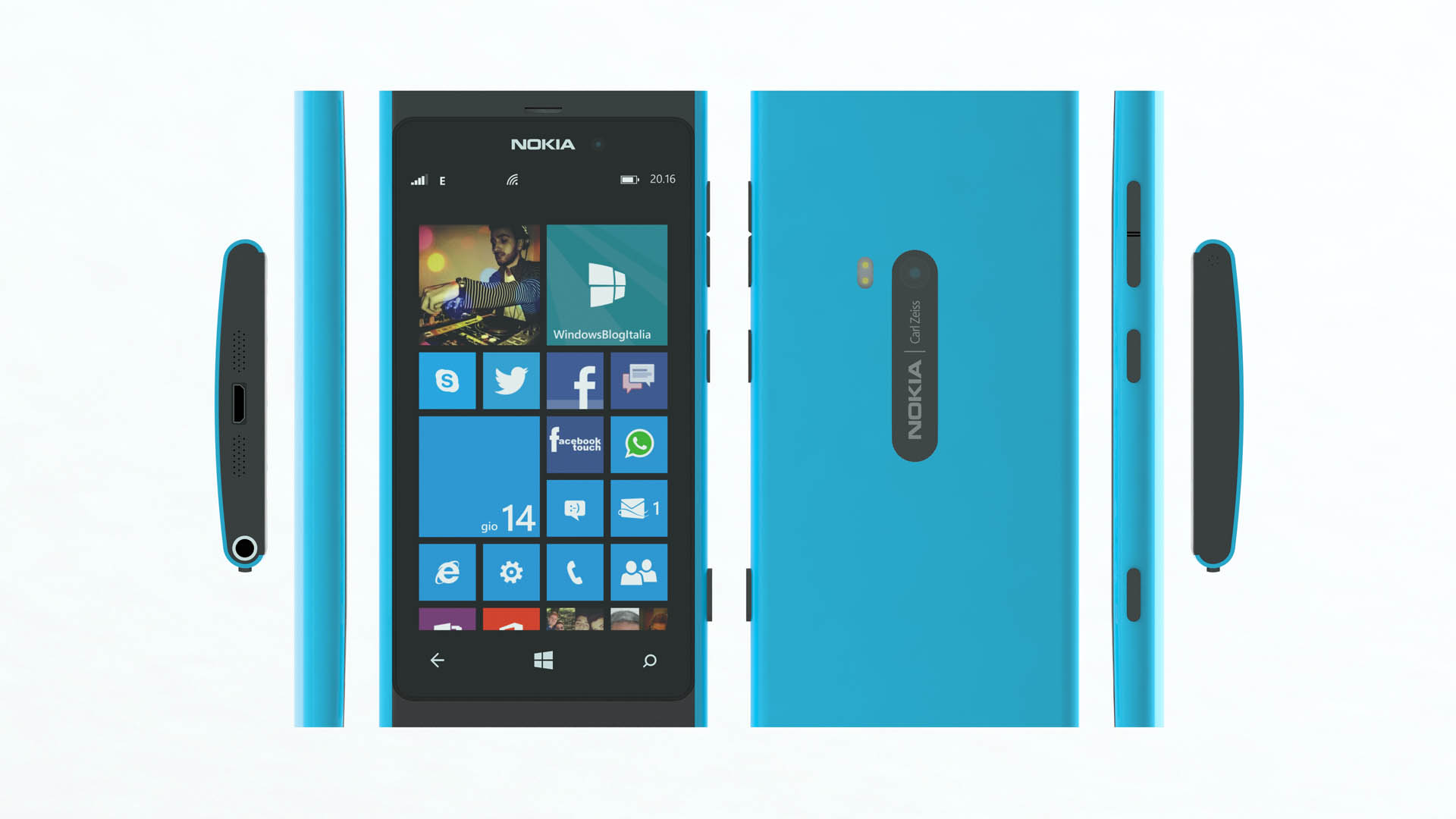 Nokia Lumia 880 cyan (specs)