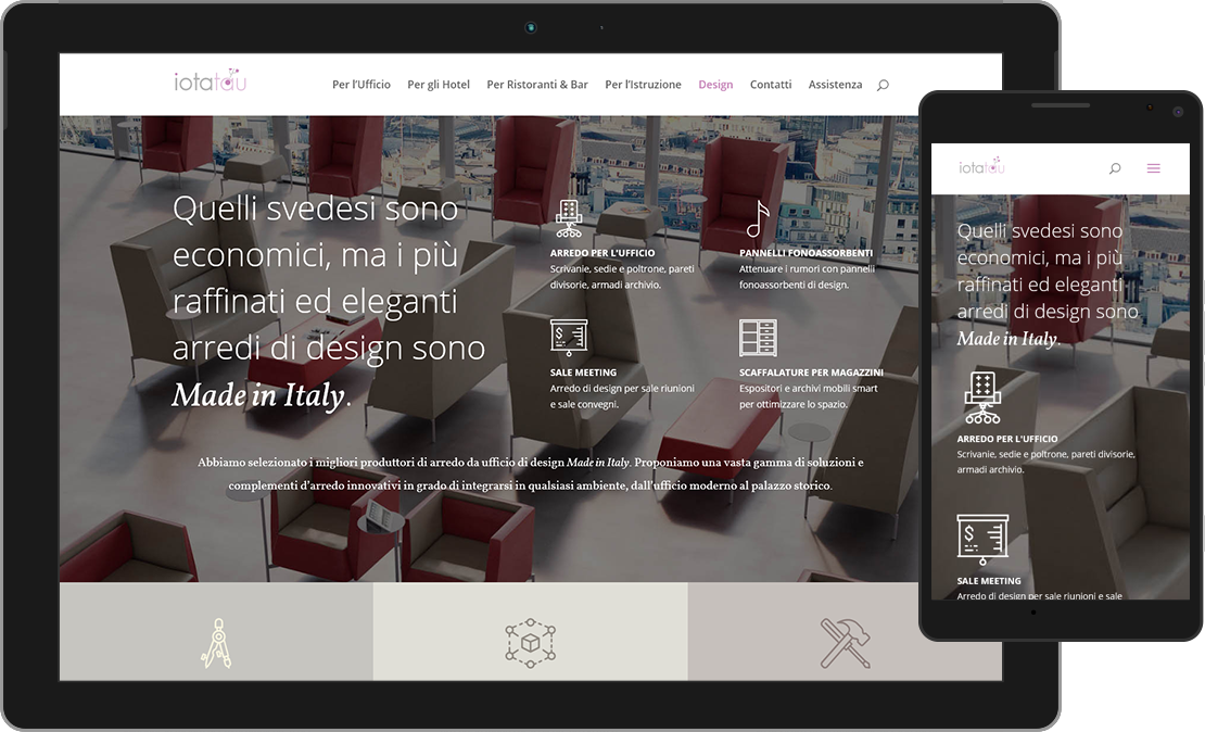 Web design responsive pagina di Design di iotatau