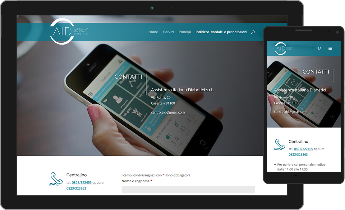 Web design accessibile per l'Assistenza Italiana Diabetici