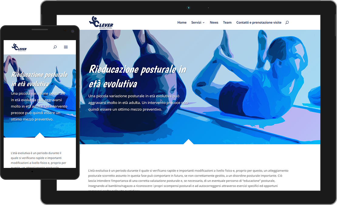 Web design Clever Rehabilitation