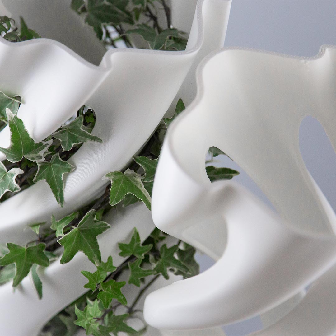 Abbracciame, vaso stampato 3D, by Adriano Alfaro e David Bitton, dettaglio della parte superiore
