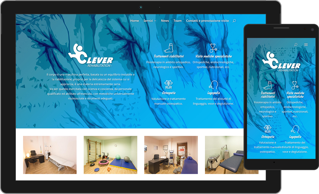 cleverrehabilitation.it, home (smartphone) cleverrehabilitation.it, home (smartphone)